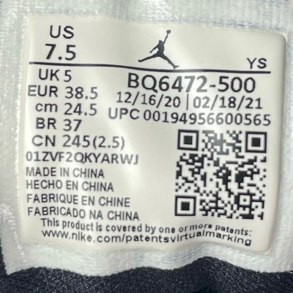 Nike Air Jordan 1 Mid Pink White Lace Up High Top Athletic Sneakers Shoes Sz 7.5 - Picture 6 of 7